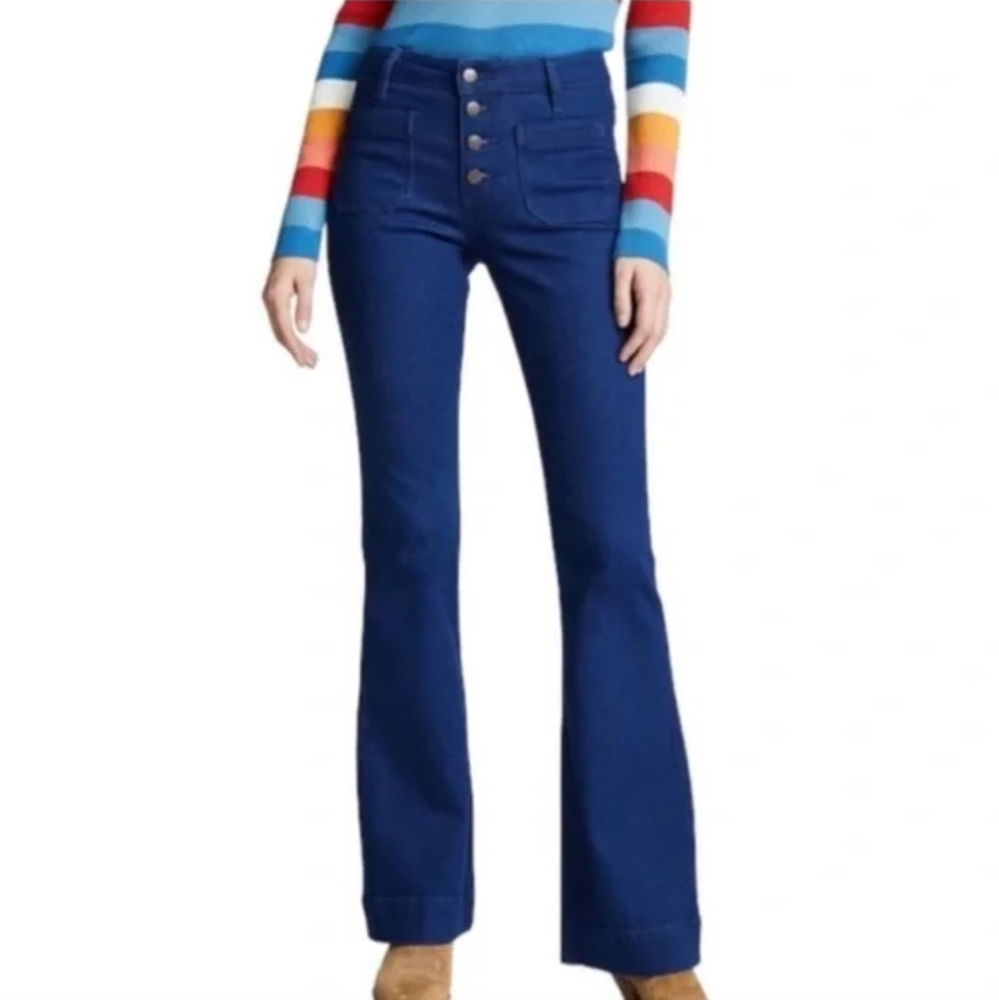 FREE PEOPLE x WRANGLER EXAGGERATED BOOT FLARE JEANS